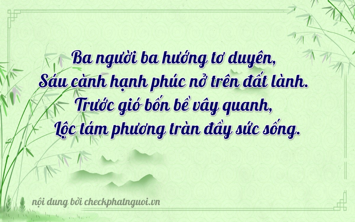 Bài thơ ý nghĩa cho <b>biển số 50N2-36838</b> tại website checkphatnguoi.vn