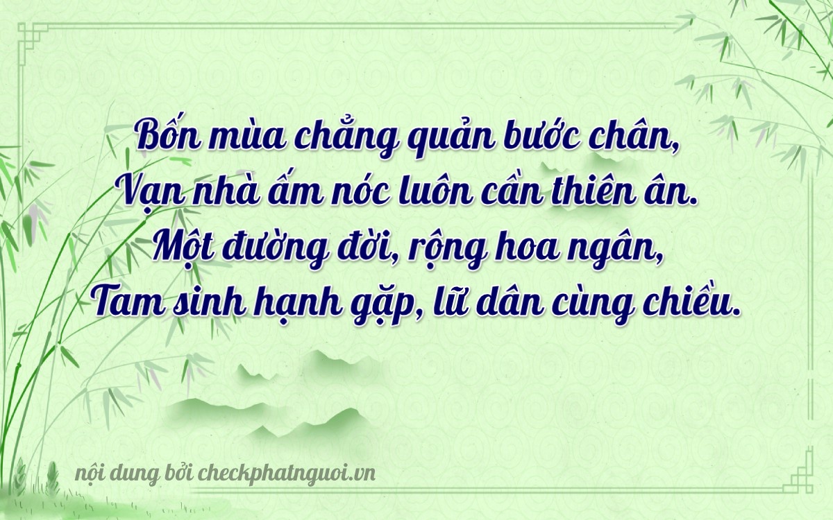 Bài thơ ý nghĩa cho <b>biển số 50X1-14982</b> tại website checkphatnguoi.vn