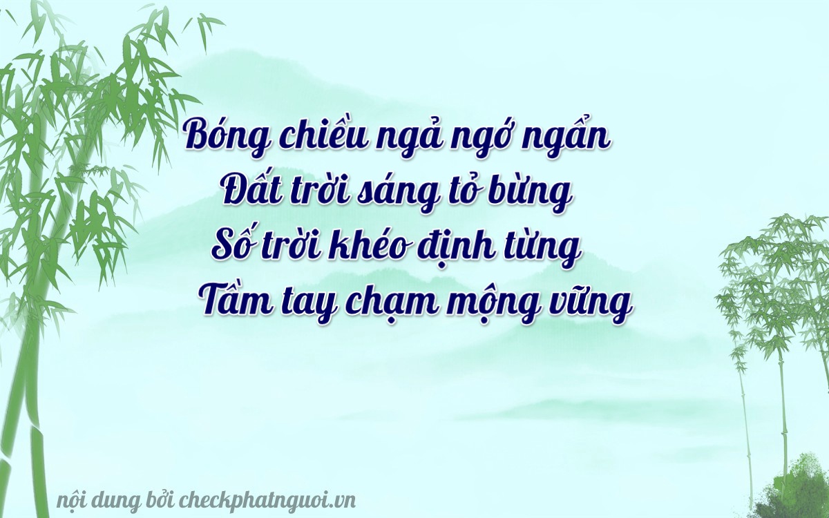 Bài thơ ý nghĩa cho <b>biển số 50Y1-60778</b> tại website checkphatnguoi.vn