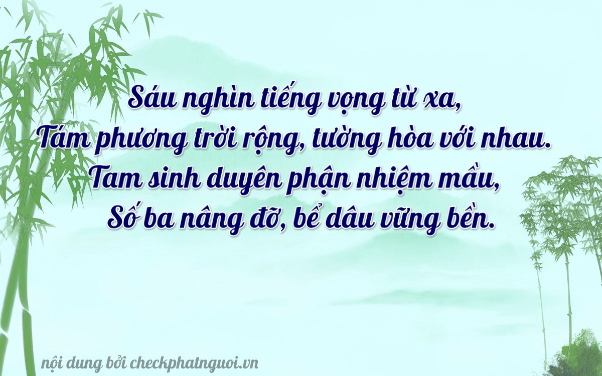 Bài thơ ý nghĩa cho <b>biển số 50Y1-68863</b> tại website checkphatnguoi.vn