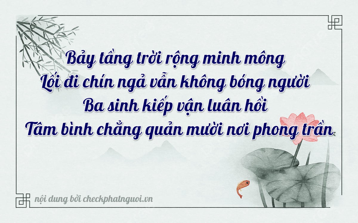 Bài thơ ý nghĩa cho <b>biển số 50Y1-70390</b> tại website checkphatnguoi.vn