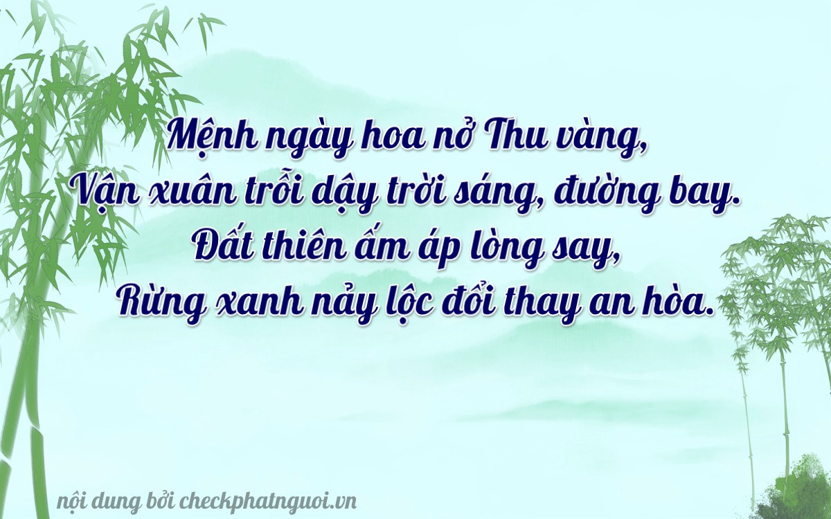 Bài thơ ý nghĩa cho <b>biển số 50Y1-74980</b> tại website checkphatnguoi.vn