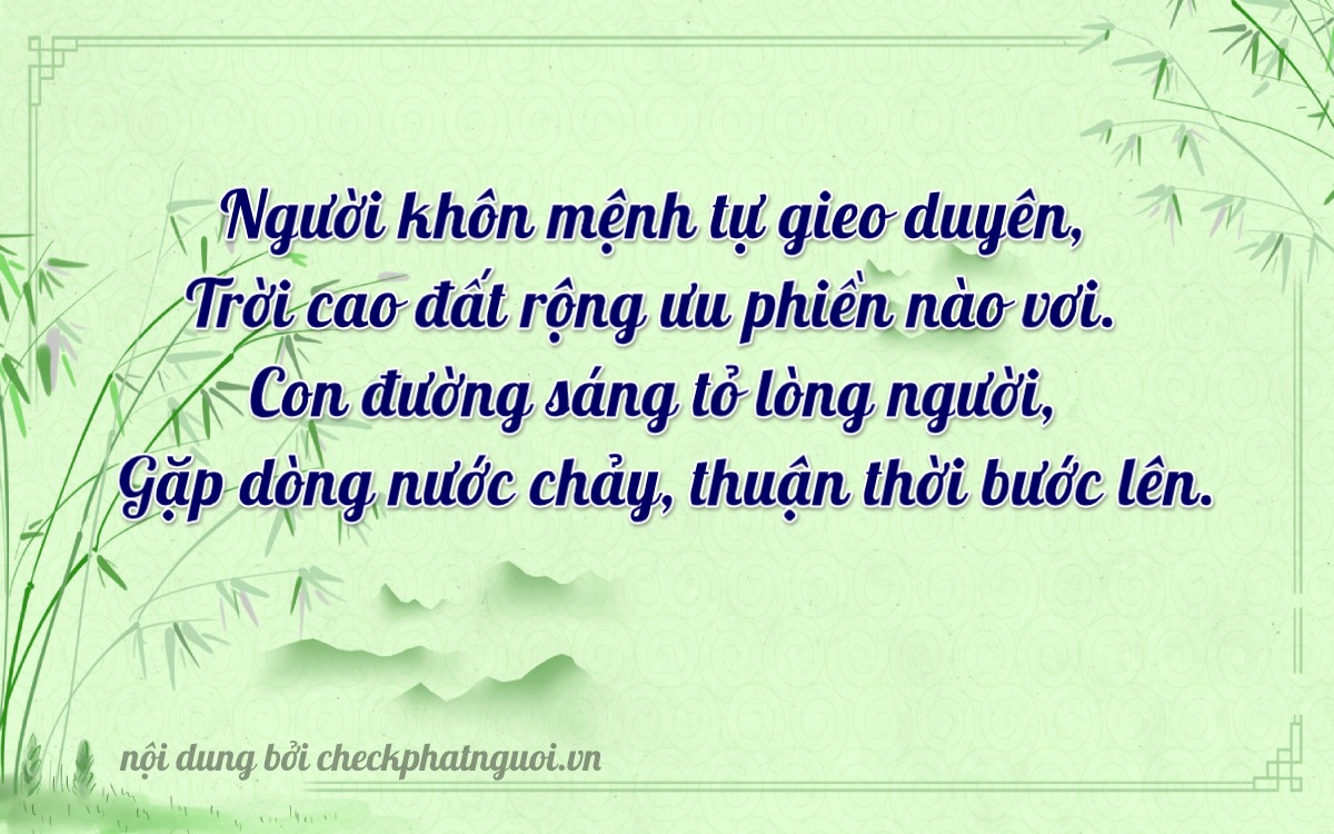 Bài thơ ý nghĩa cho <b>biển số 50Y1-86953</b> tại website checkphatnguoi.vn
