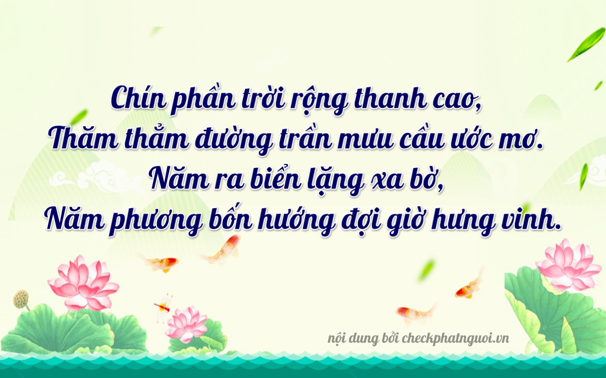 Bài thơ ý nghĩa cho <b>biển số 50Y1-99550</b> tại website checkphatnguoi.vn