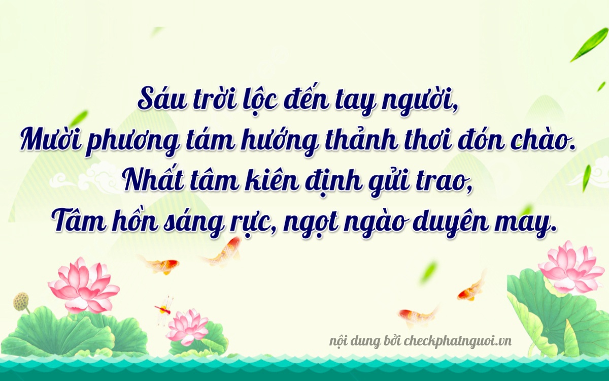 Bài thơ ý nghĩa cho <b>biển số 51A-21612</b> tại website checkphatnguoi.vn