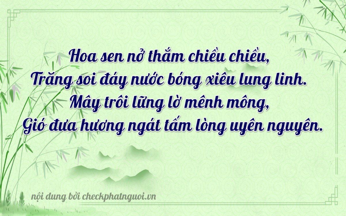 Bài thơ ý nghĩa cho <b>biển số 51A-28934</b> tại website checkphatnguoi.vn