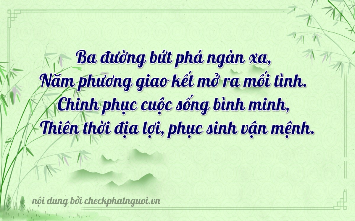 Bài thơ ý nghĩa cho <b>biển số 51A-31055</b> tại website checkphatnguoi.vn