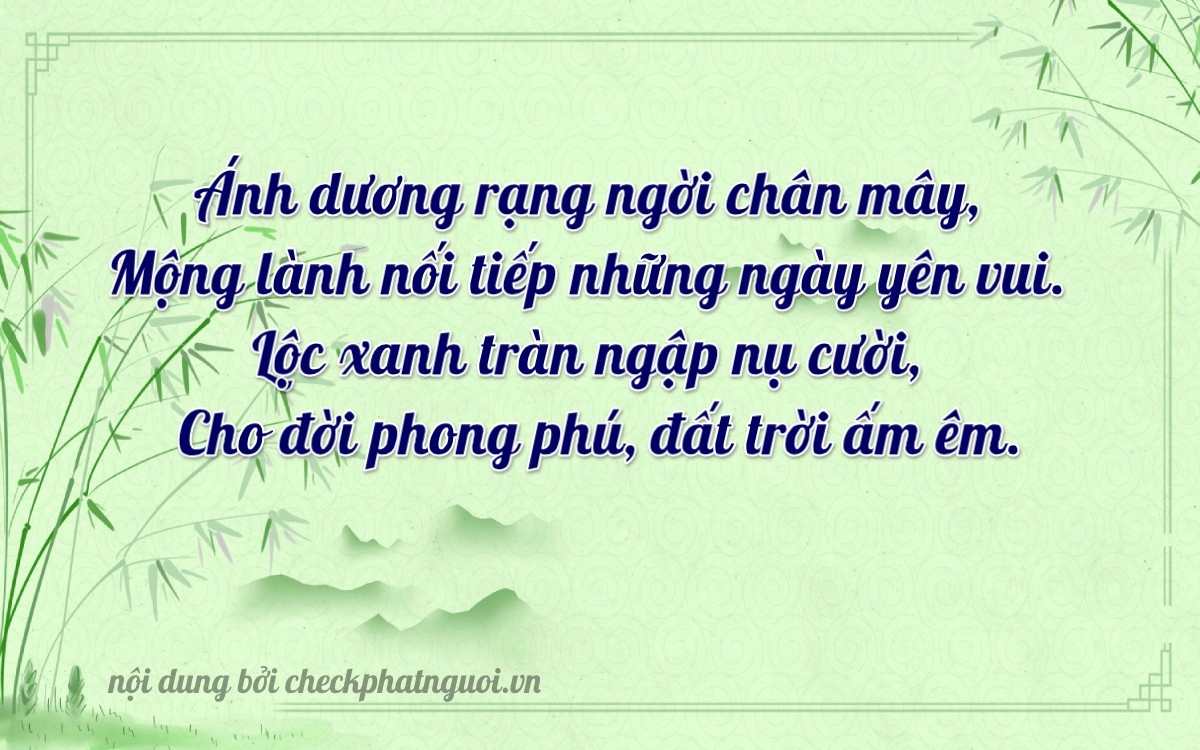Bài thơ ý nghĩa cho <b>biển số 51A-38353</b> tại website checkphatnguoi.vn