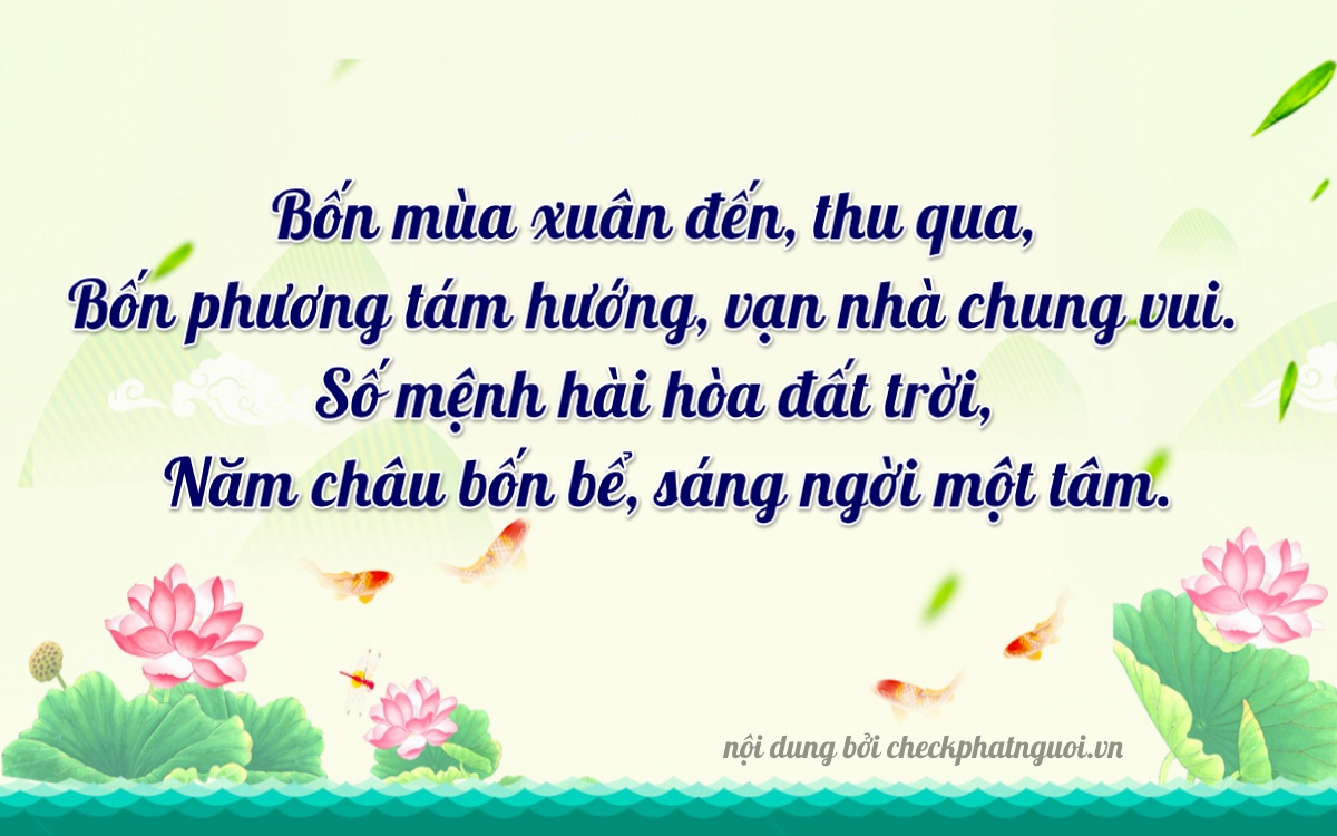 Bài thơ ý nghĩa cho <b>biển số 51A-40451</b> tại website checkphatnguoi.vn