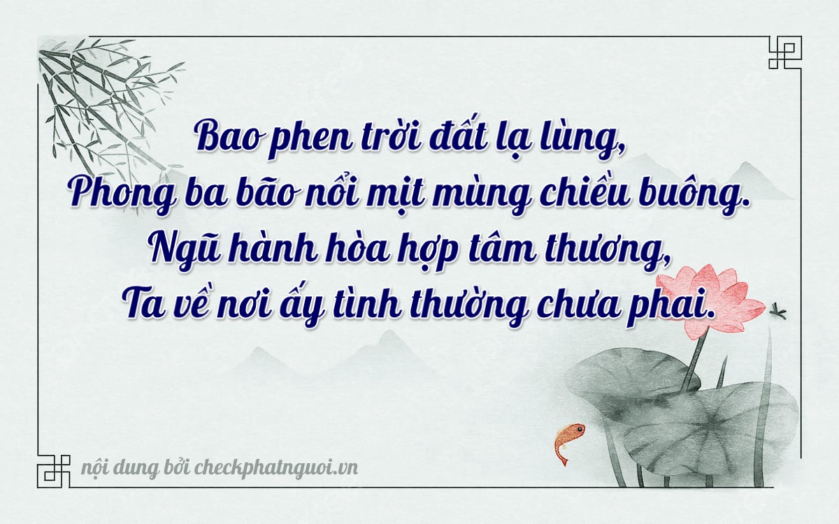 Bài thơ ý nghĩa cho <b>biển số 51A-55790</b> tại website checkphatnguoi.vn