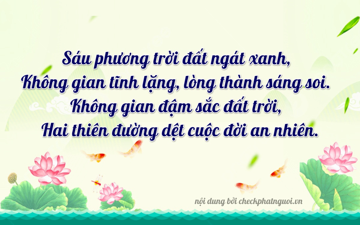Bài thơ ý nghĩa cho <b>biển số 51A-60902</b> tại website checkphatnguoi.vn