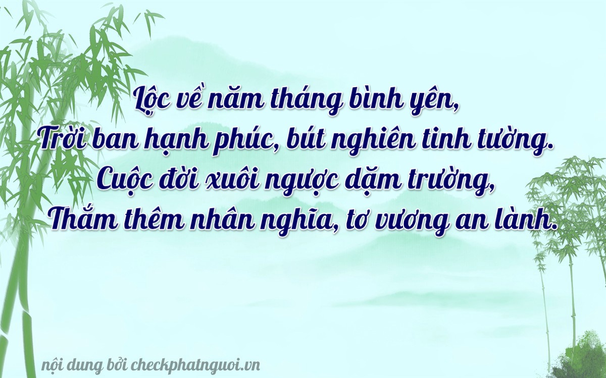 Bài thơ ý nghĩa cho <b>biển số 51A-71034</b> tại website checkphatnguoi.vn