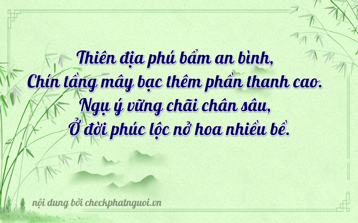 Bài thơ ý nghĩa cho <b>biển số 51A-71987</b> tại website checkphatnguoi.vn