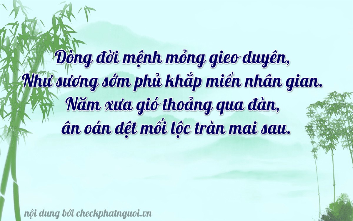 Bài thơ ý nghĩa cho <b>biển số 51A-95539</b> tại website checkphatnguoi.vn