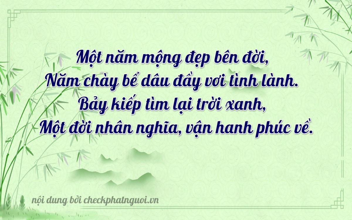Bài thơ ý nghĩa cho <b>biển số 51C-15371</b> tại website checkphatnguoi.vn