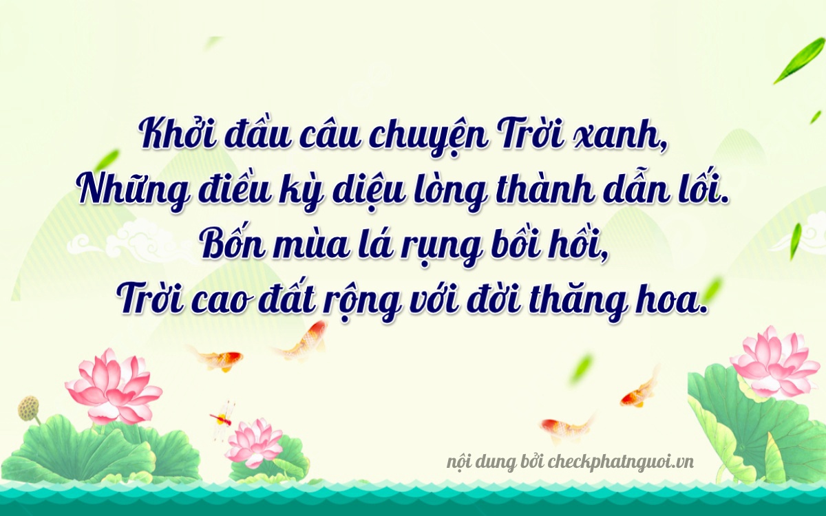Bài thơ ý nghĩa cho <b>biển số 51C-21794</b> tại website checkphatnguoi.vn