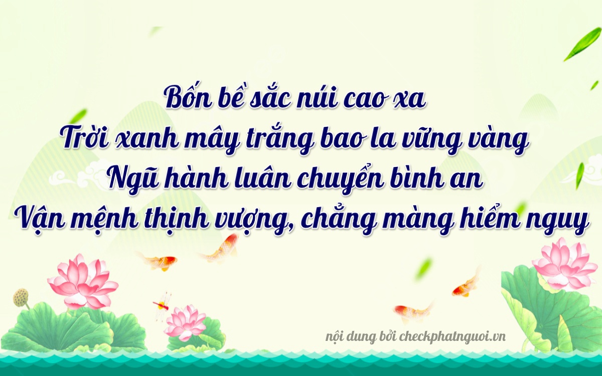 Bài thơ ý nghĩa cho <b>biển số 51C-45216</b> tại website checkphatnguoi.vn