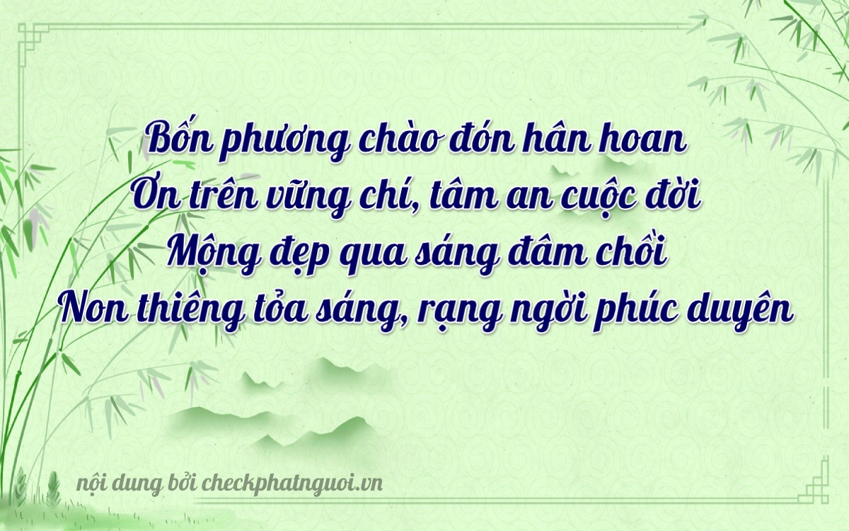 Bài thơ ý nghĩa cho <b>biển số 51C-46470</b> tại website checkphatnguoi.vn