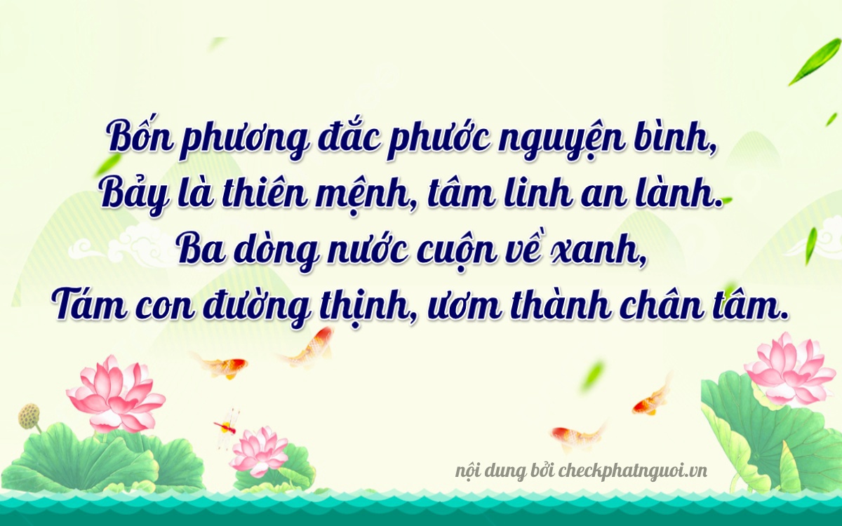 Bài thơ ý nghĩa cho <b>biển số 51C-47378</b> tại website checkphatnguoi.vn