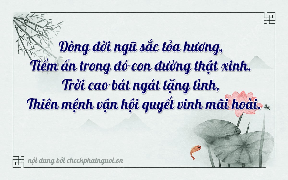Bài thơ ý nghĩa cho <b>biển số 51C-56618</b> tại website checkphatnguoi.vn