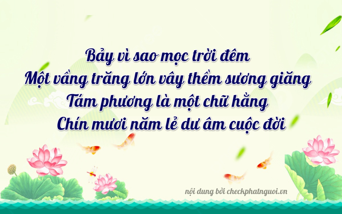 Bài thơ ý nghĩa cho <b>biển số 51C-71889</b> tại website checkphatnguoi.vn