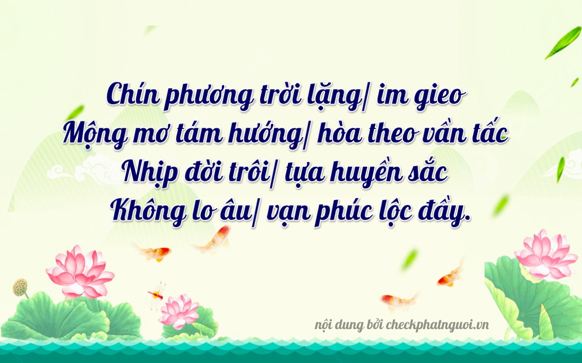 Bài thơ ý nghĩa cho <b>biển số 51C-91820</b> tại website checkphatnguoi.vn