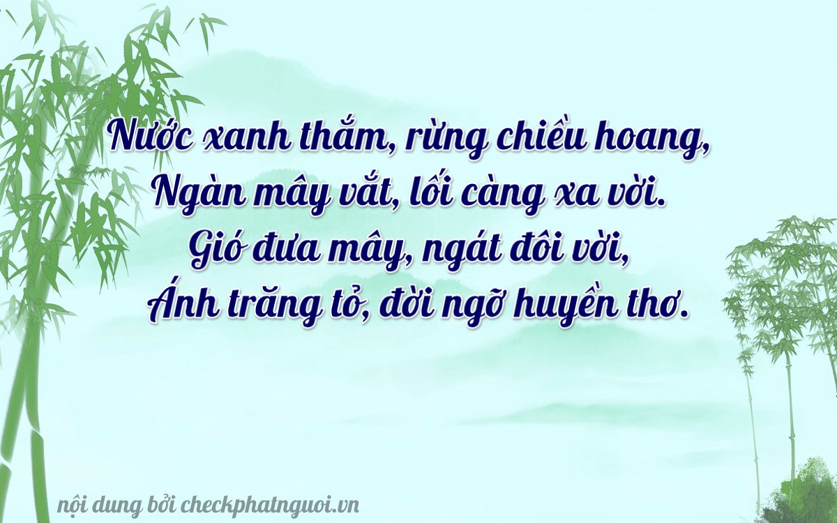 Bài thơ ý nghĩa cho <b>biển số 51C-91847</b> tại website checkphatnguoi.vn