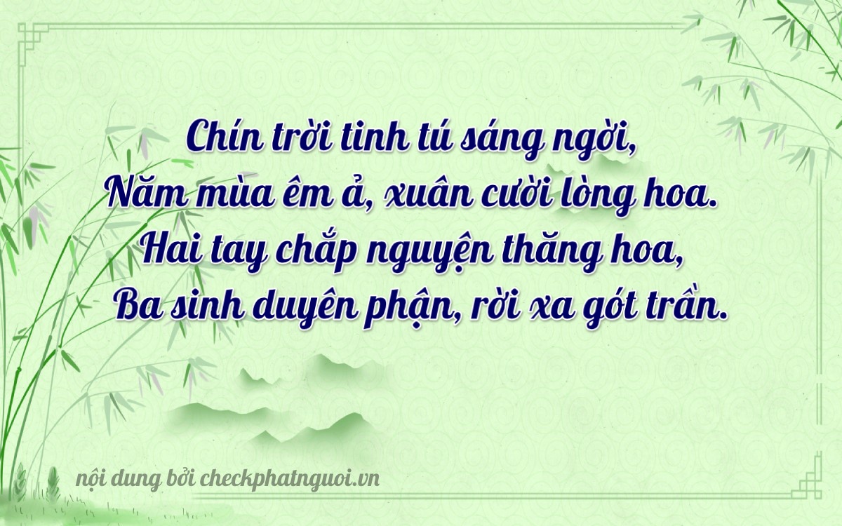 Bài thơ ý nghĩa cho <b>biển số 51C-95253</b> tại website checkphatnguoi.vn