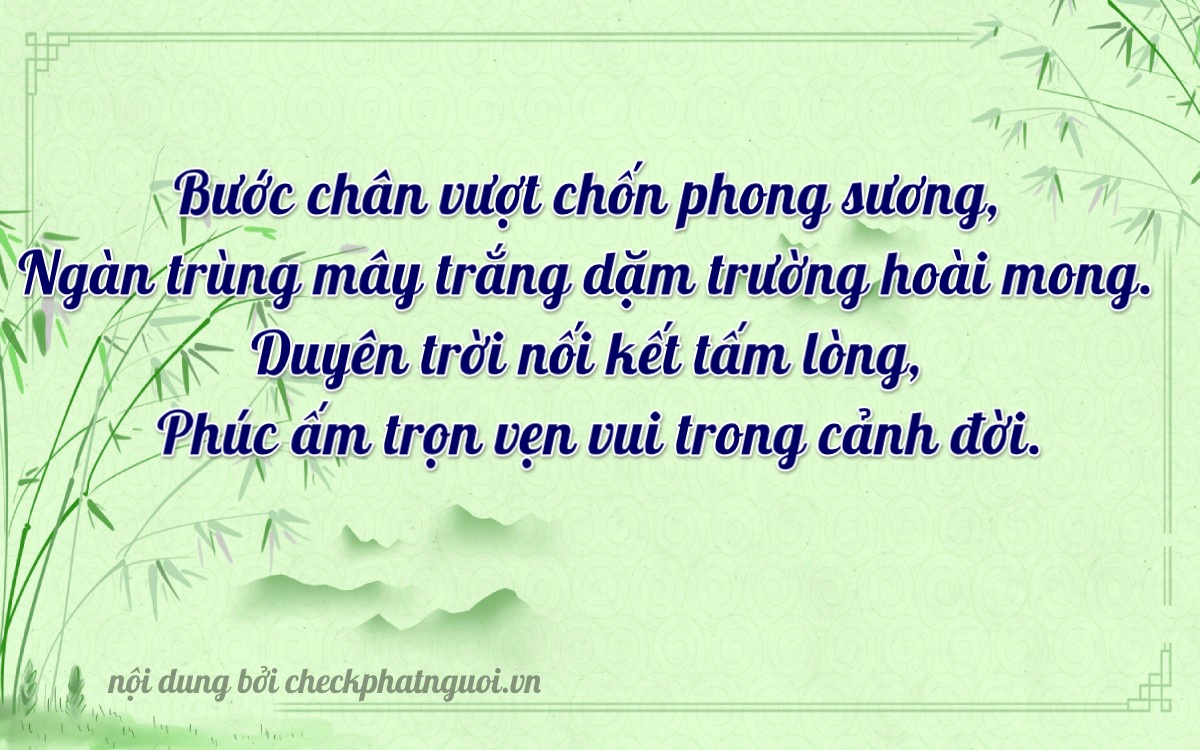 Bài thơ ý nghĩa cho <b>biển số 51C-97153</b> tại website checkphatnguoi.vn