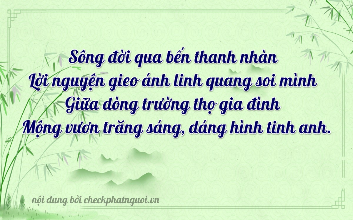 Bài thơ ý nghĩa cho <b>biển số 51D-32609</b> tại website checkphatnguoi.vn