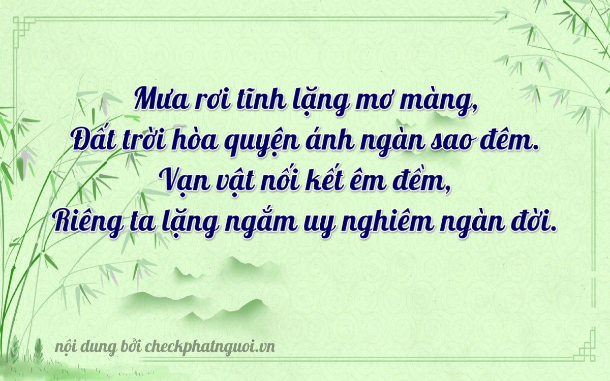 Bài thơ ý nghĩa cho <b>biển số 51D-32948</b> tại website checkphatnguoi.vn