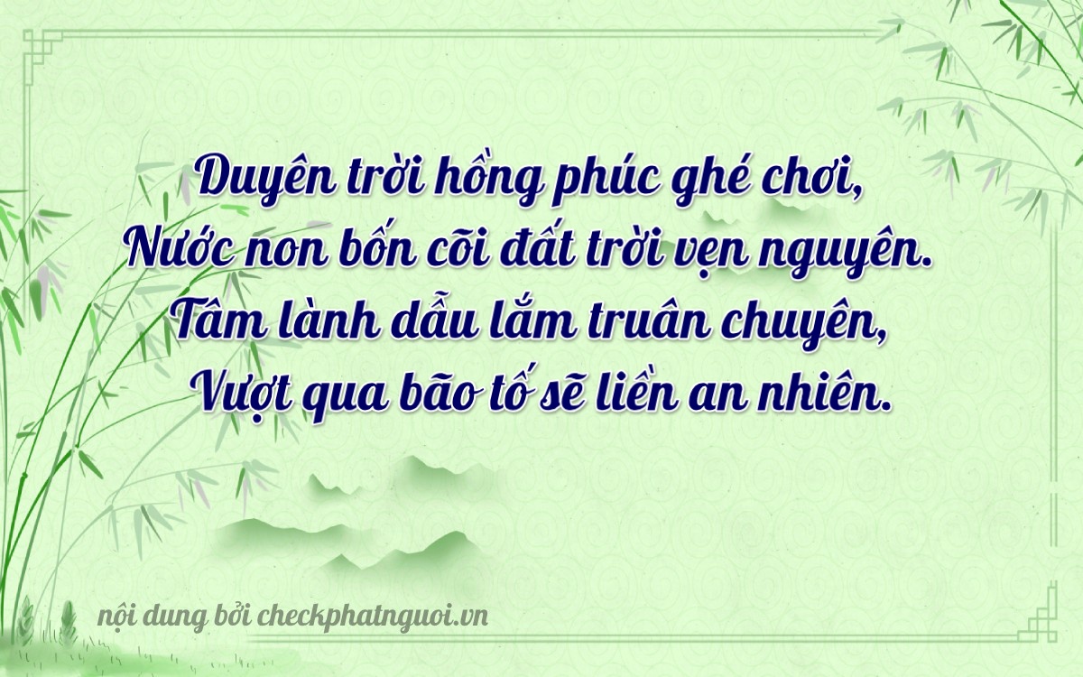 Bài thơ ý nghĩa cho <b>biển số 51D-37081</b> tại website checkphatnguoi.vn