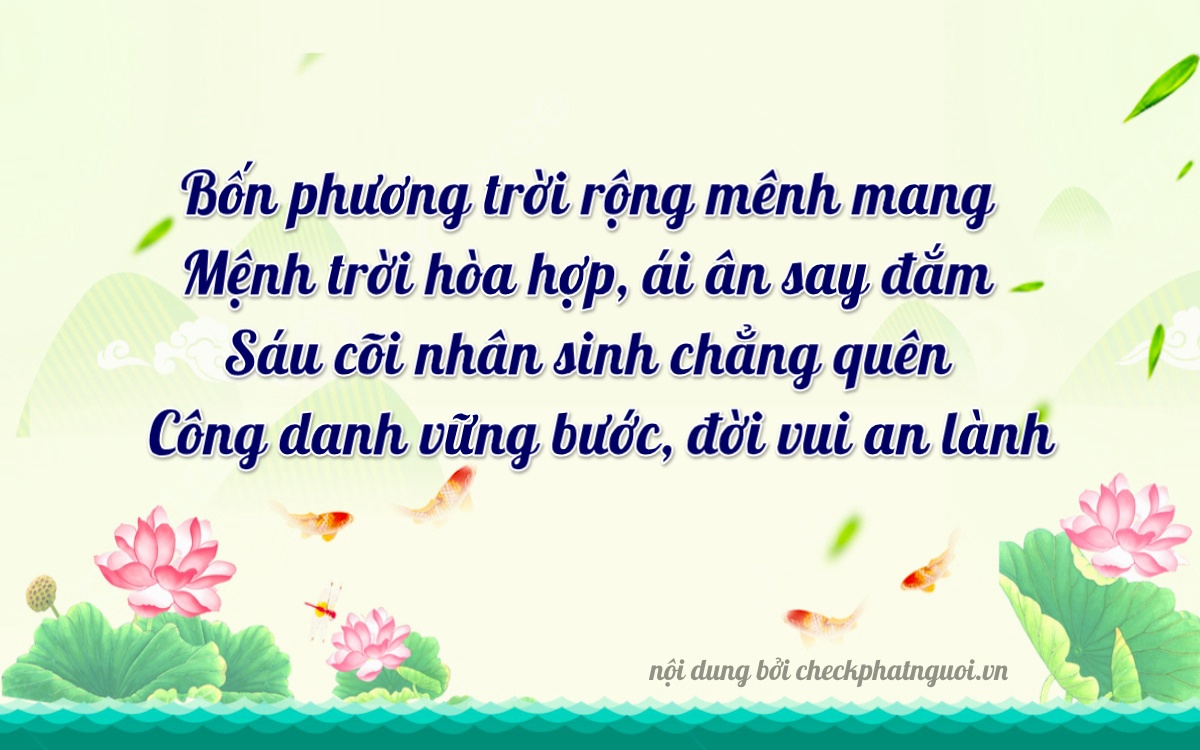 Bài thơ ý nghĩa cho <b>biển số 51D-39947</b> tại website checkphatnguoi.vn