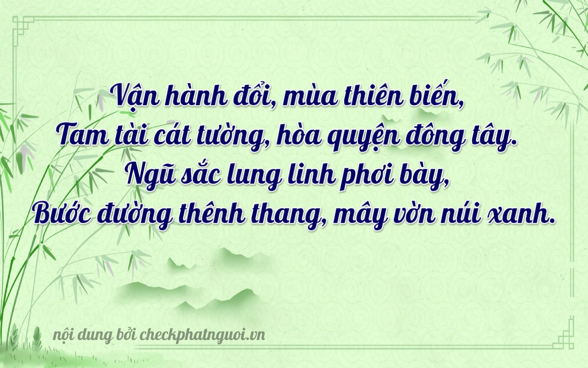 Bài thơ ý nghĩa cho <b>biển số 51D-45050</b> tại website checkphatnguoi.vn