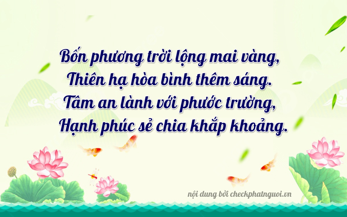 Bài thơ ý nghĩa cho <b>biển số 51D-45218</b> tại website checkphatnguoi.vn