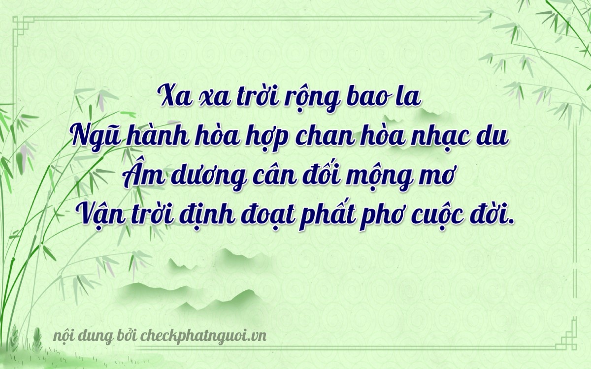 Bài thơ ý nghĩa cho <b>biển số 51D-54613</b> tại website checkphatnguoi.vn