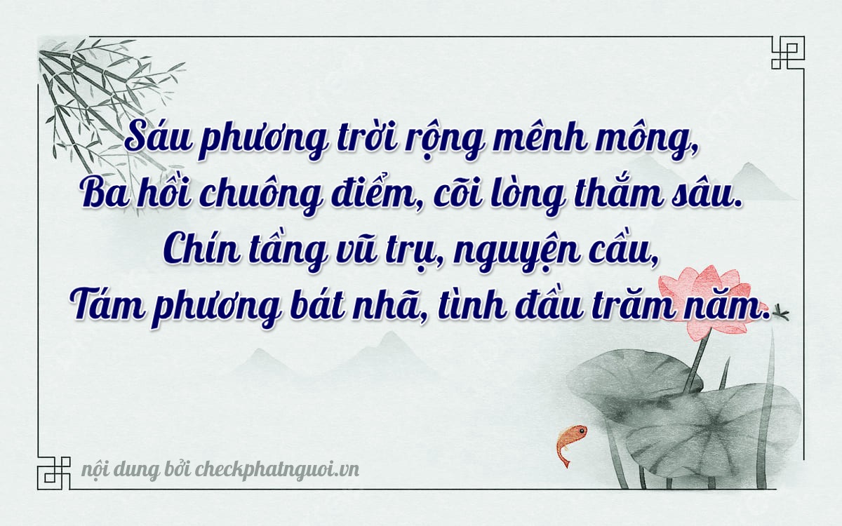 Bài thơ ý nghĩa cho <b>biển số 51D-63981</b> tại website checkphatnguoi.vn