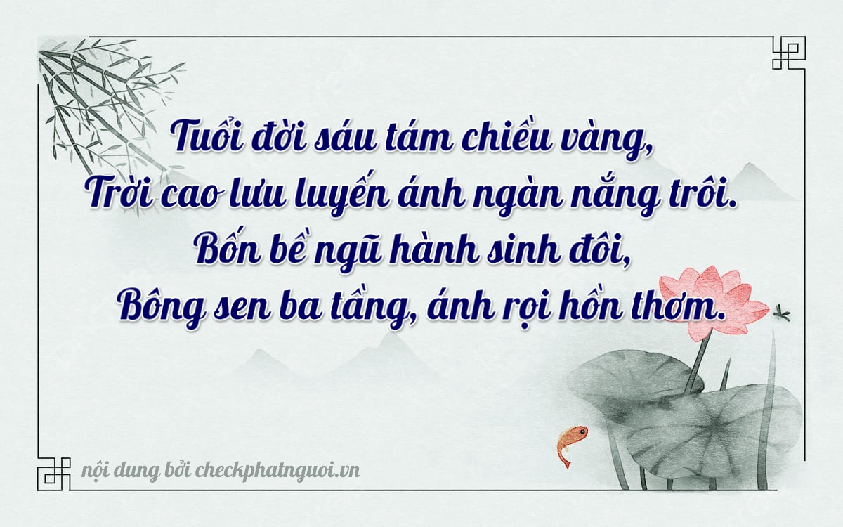 Bài thơ ý nghĩa cho <b>biển số 51D-64834</b> tại website checkphatnguoi.vn