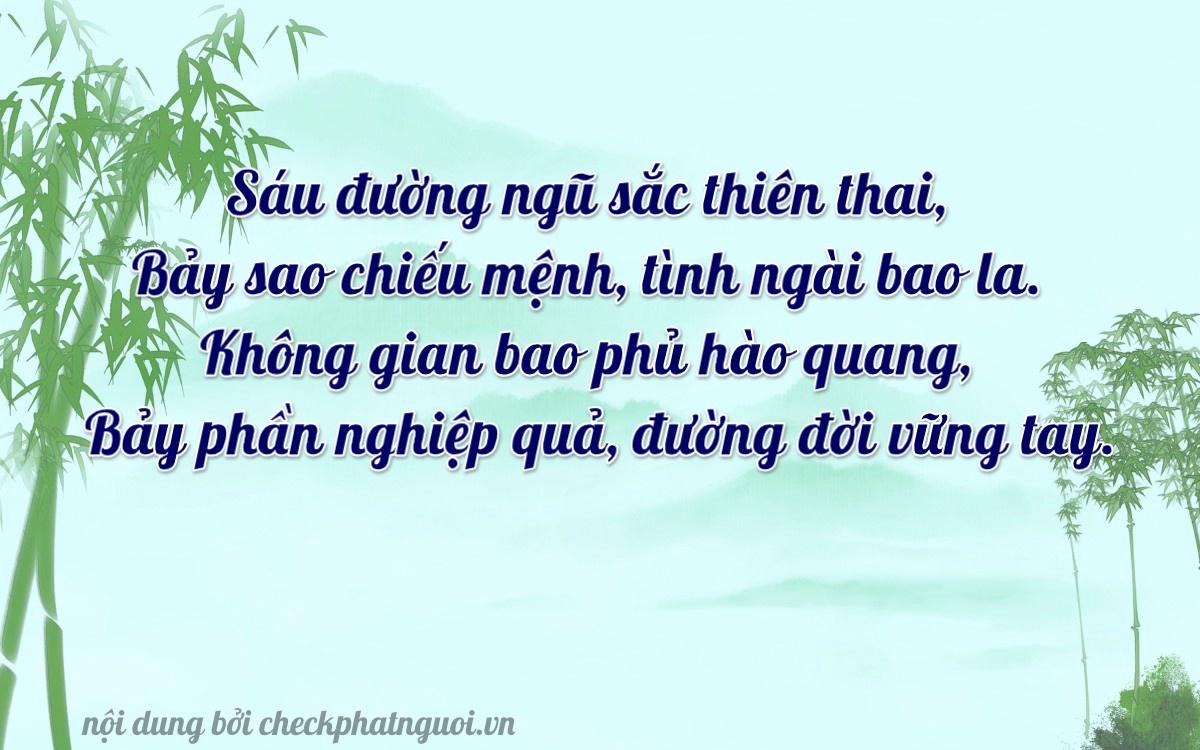 Bài thơ ý nghĩa cho <b>biển số 51D-66007</b> tại website checkphatnguoi.vn