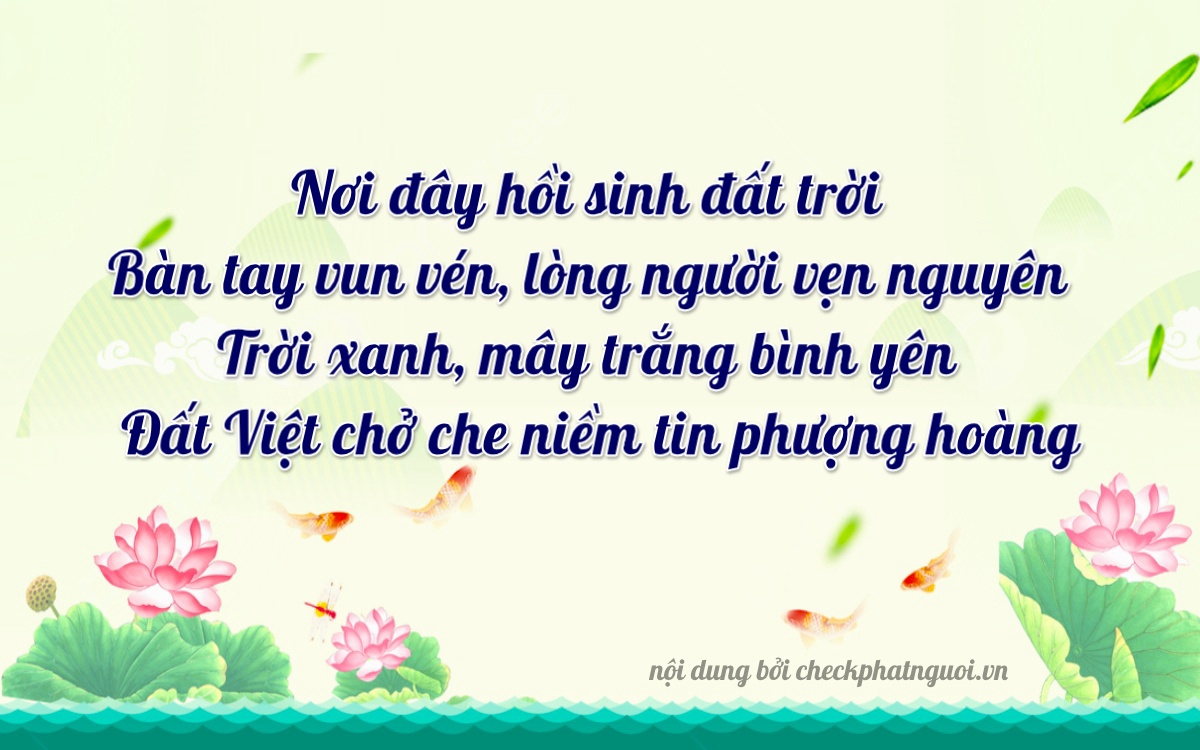 Bài thơ ý nghĩa cho <b>biển số 51D-73836</b> tại website checkphatnguoi.vn