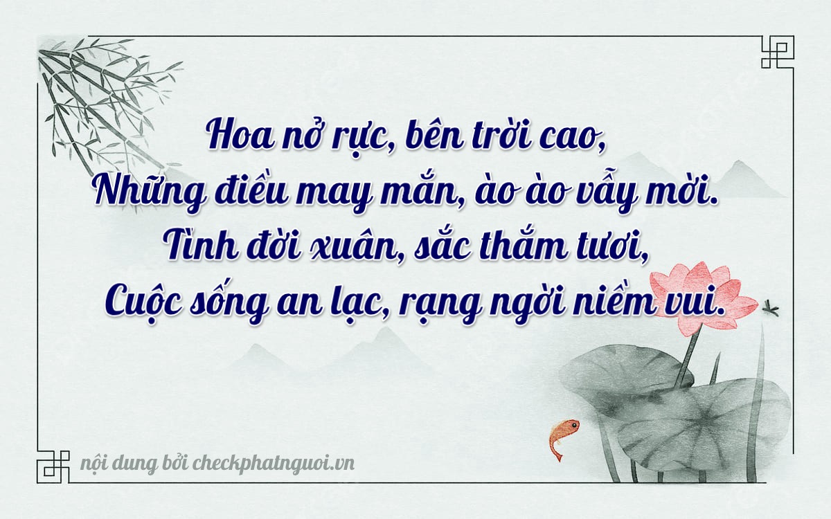Bài thơ ý nghĩa cho <b>biển số 51D-75836</b> tại website checkphatnguoi.vn