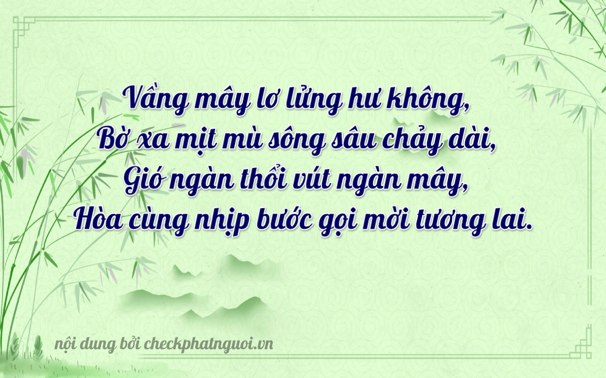 Bài thơ ý nghĩa cho <b>biển số 51D-87093</b> tại website checkphatnguoi.vn