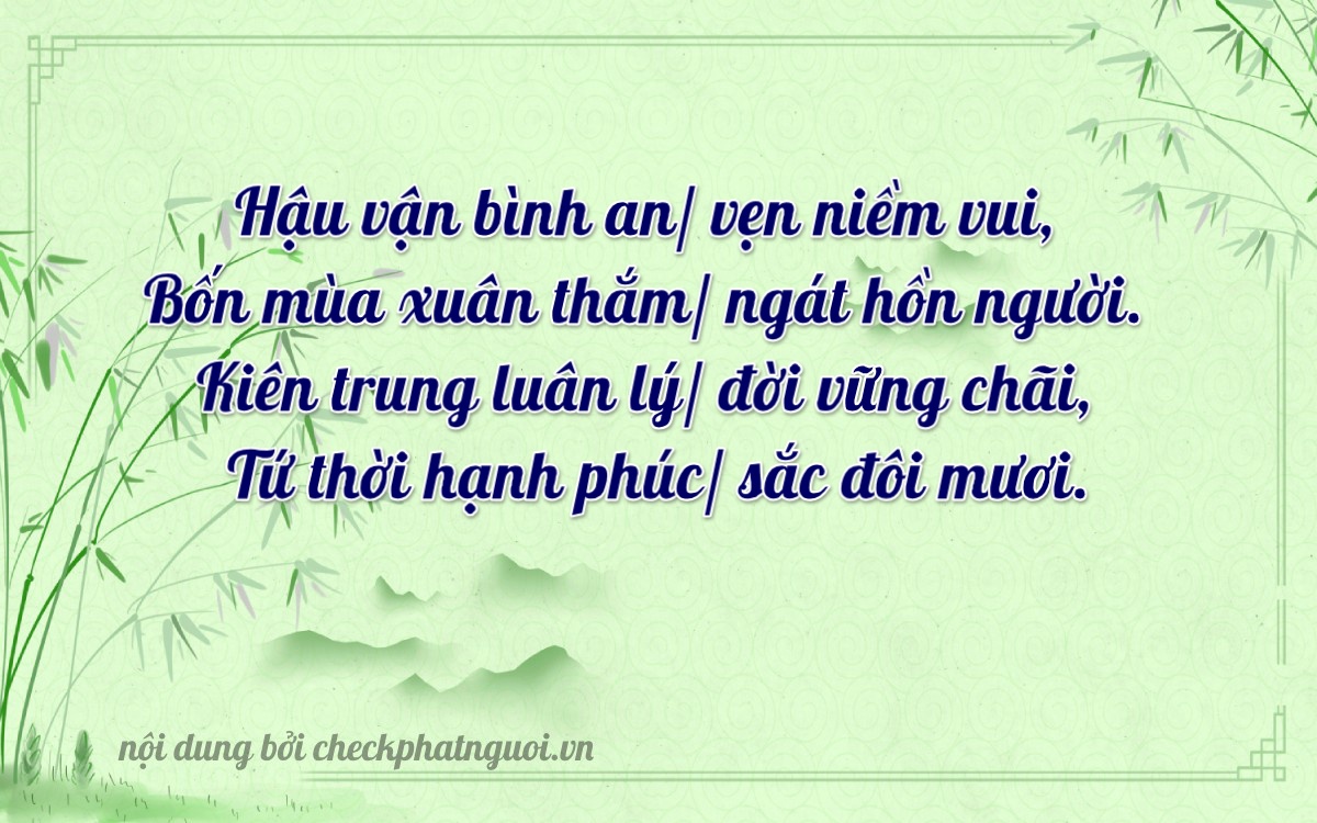 Bài thơ ý nghĩa cho <b>biển số 51D-87444</b> tại website checkphatnguoi.vn