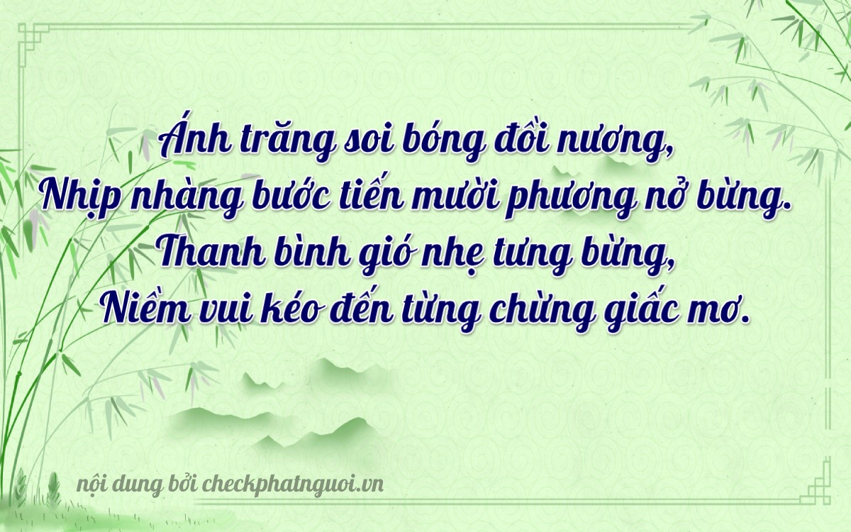 Bài thơ ý nghĩa cho <b>biển số 51D-97177</b> tại website checkphatnguoi.vn