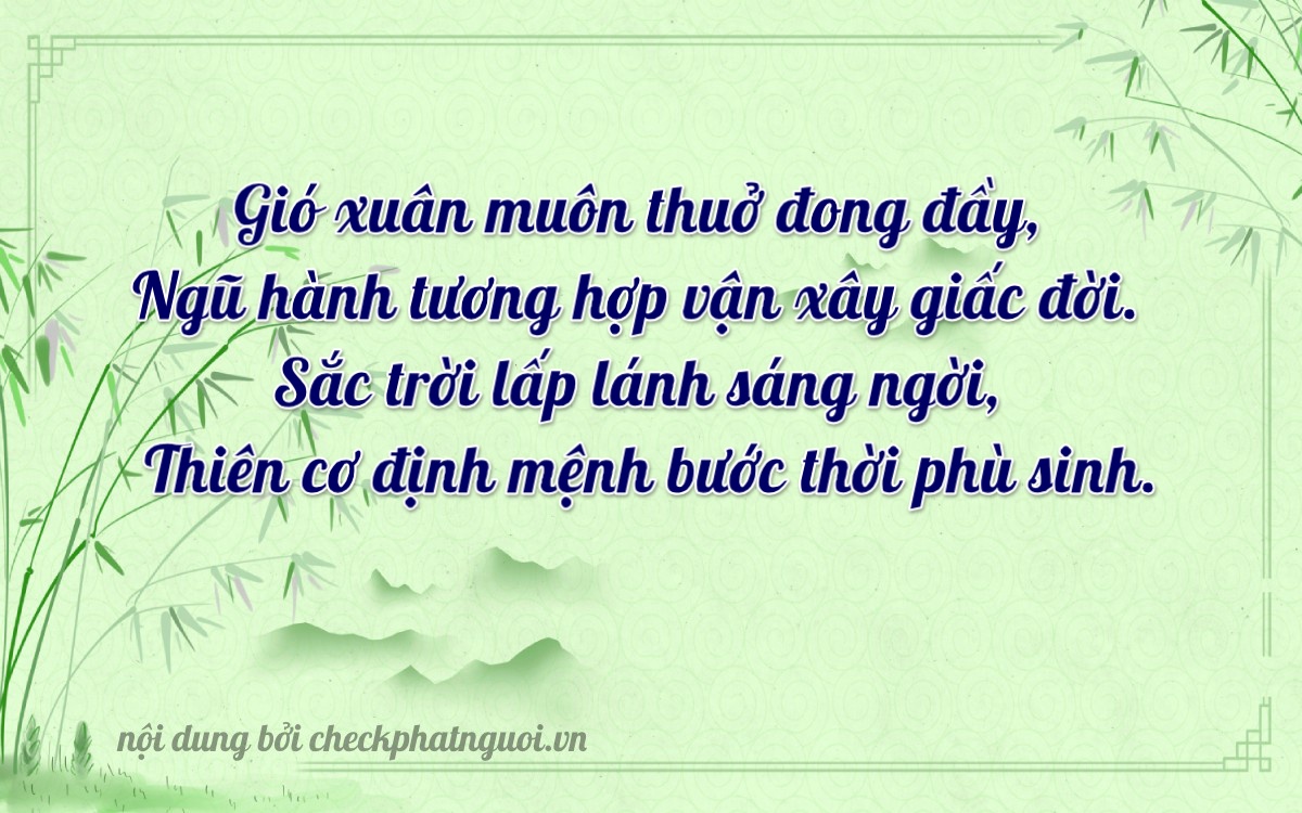 Bài thơ ý nghĩa cho <b>biển số 51E-31638</b> tại website checkphatnguoi.vn