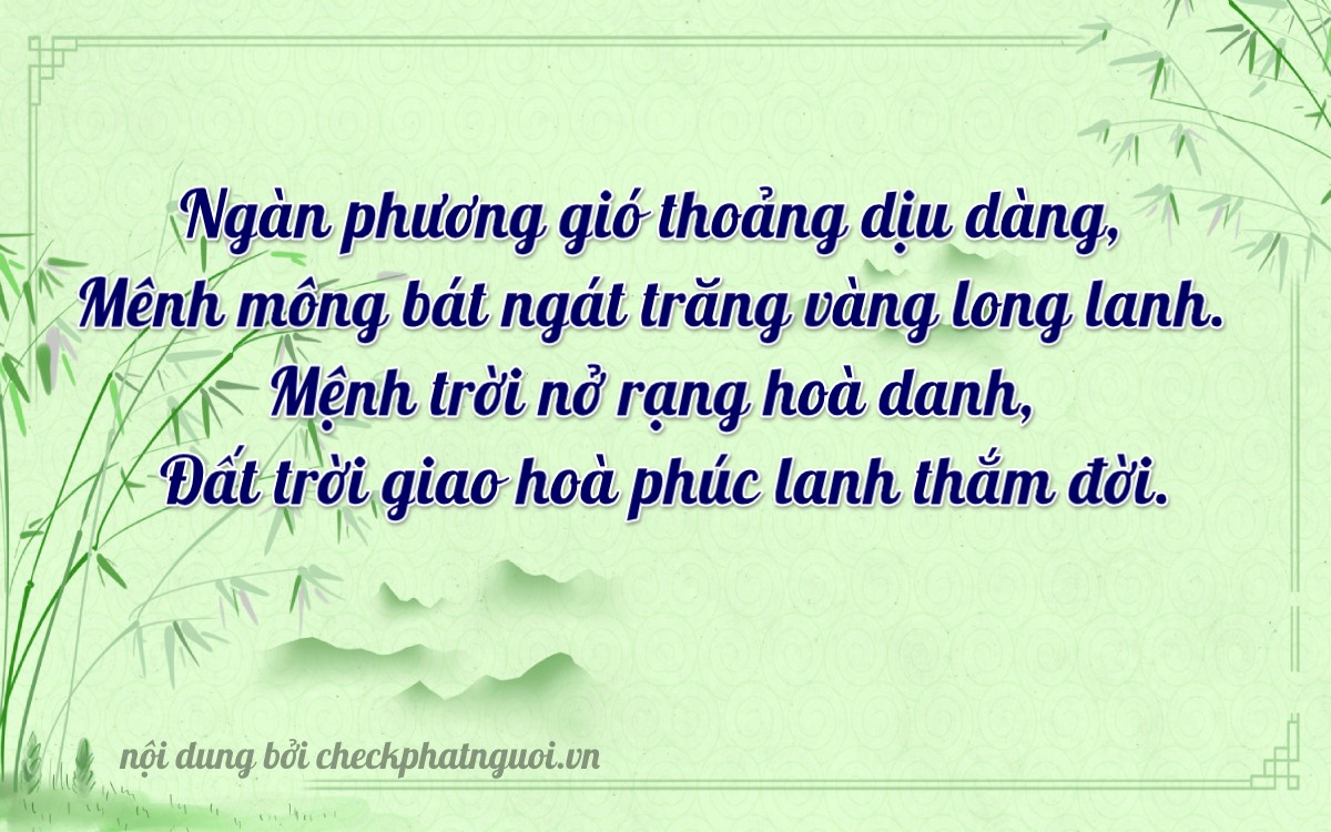 Bài thơ ý nghĩa cho <b>biển số 51F-0187</b> tại website checkphatnguoi.vn
