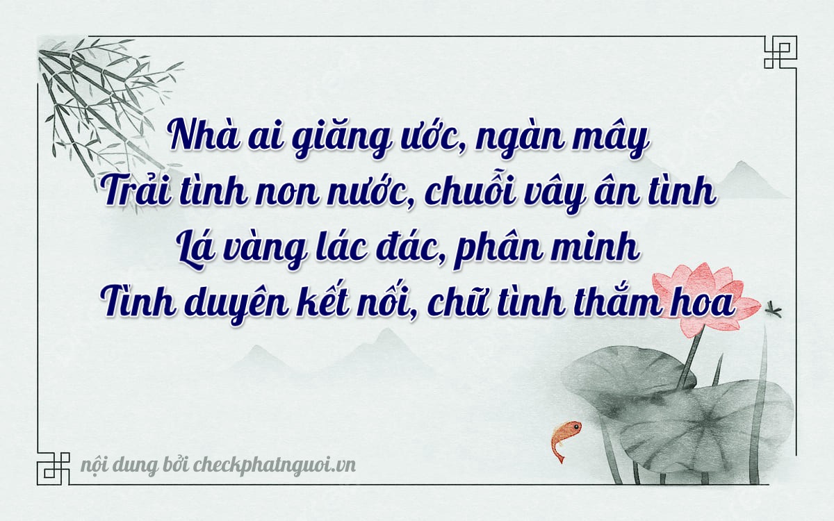 Bài thơ ý nghĩa cho <b>biển số 51F-26437</b> tại website checkphatnguoi.vn