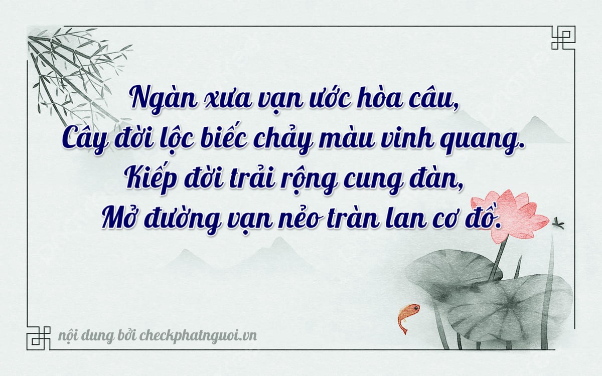 Bài thơ ý nghĩa cho <b>biển số 51F3-00086</b> tại website checkphatnguoi.vn