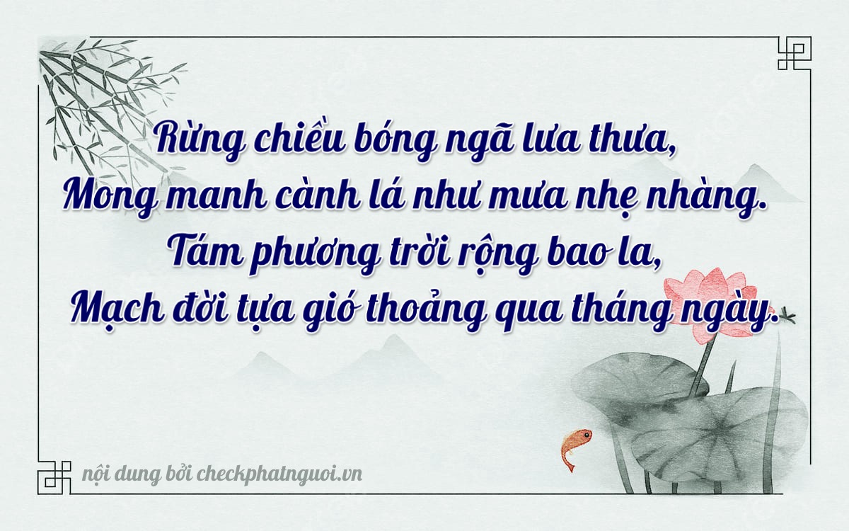 Bài thơ ý nghĩa cho <b>biển số 51F-62018</b> tại website checkphatnguoi.vn
