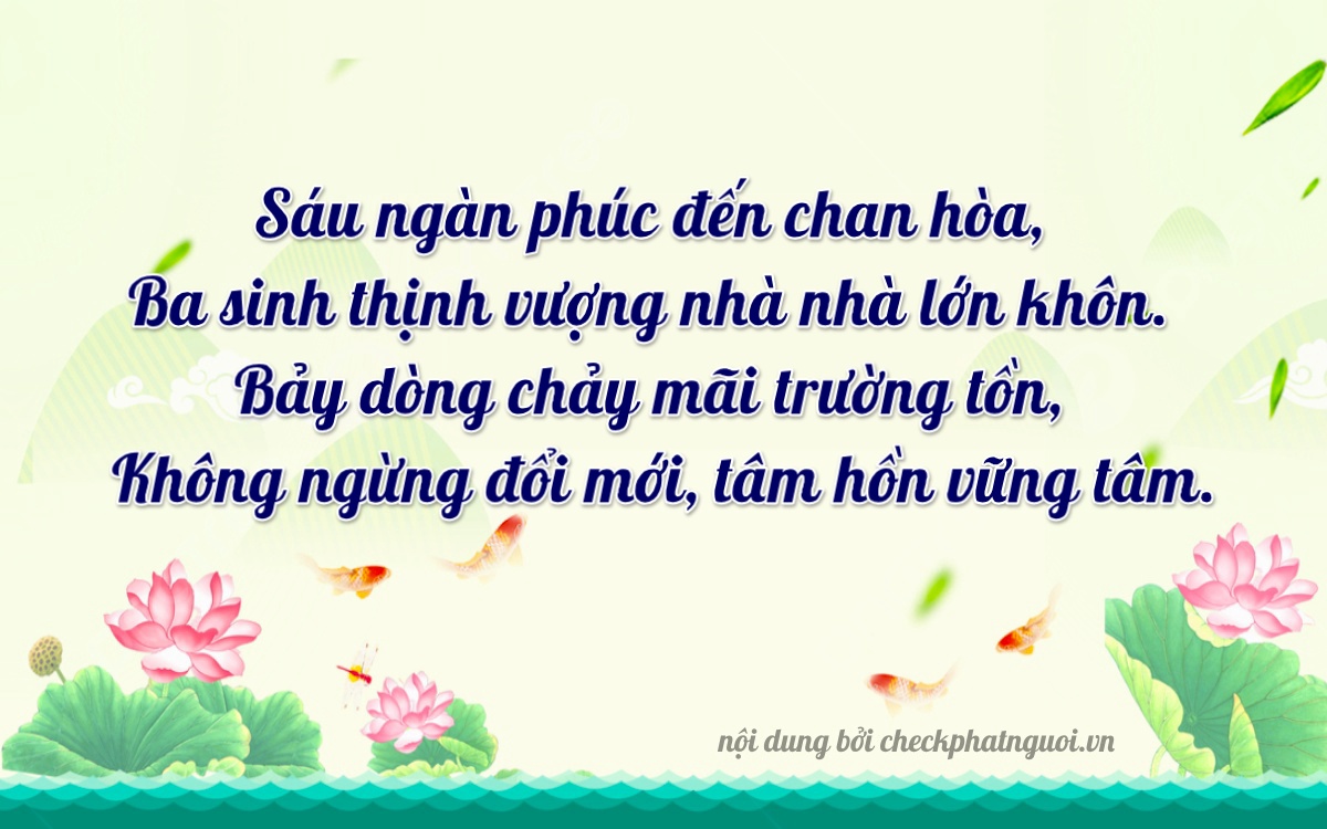 Bài thơ ý nghĩa cho <b>biển số 51F-63507</b> tại website checkphatnguoi.vn